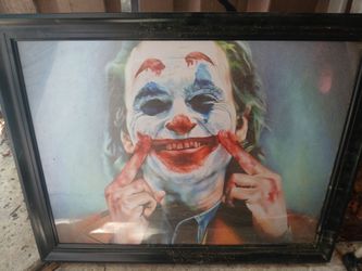 The Joker picture with frame