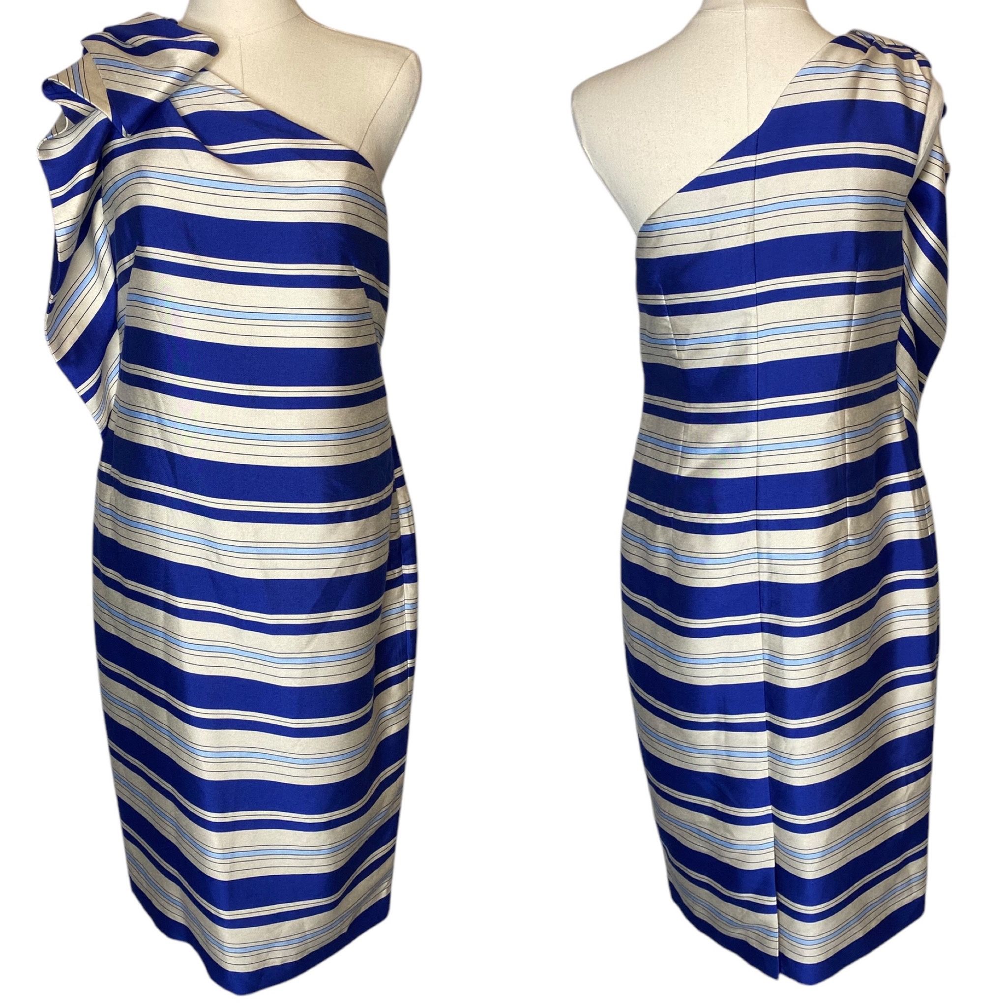 Banana Republic Women’s NEW One Shoulder Striped Dress Size 6