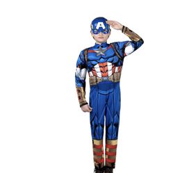 Halloween  Captain America And SWAT POLICE COSTUME FOR 4-7 Years Boys. Almost New In Conditions.