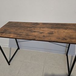 48" Modern Wood & Metal Table – Ergonomic Height | Like New