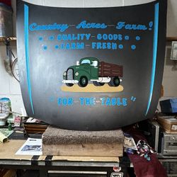 Hand Painted Hood Two Coats Exterior Enamel 