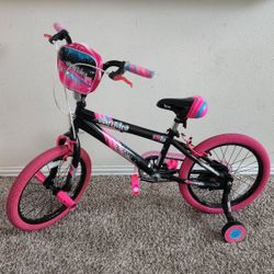 Kent Sparkles 18" Girls Bike with Training Wheels and Adjustable Handlebars and Seat Height