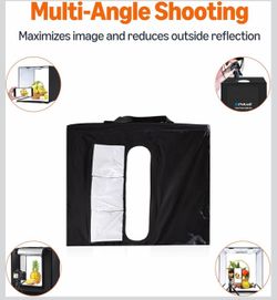 Amazon Basics Portable Foldable Photo Studio Box with LED Light - 25 x 30 x 25 Inches