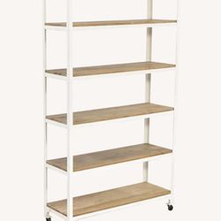 West Elm Metal and Wood Book Case 