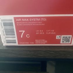 Toddlers Air Max system size 7c