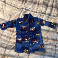 Boys 2T Paw Patrol Marshall, Rubble, And Chase Blue Robe