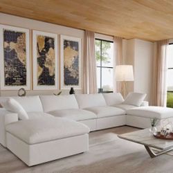 FREE Local delivery 🚚- White Cloud Modular Couch Sofa Set