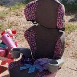 Carseat Booster combo (Grey/Pink)
