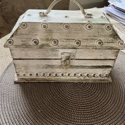 Treasure Box Made Of Wood 10x6”
