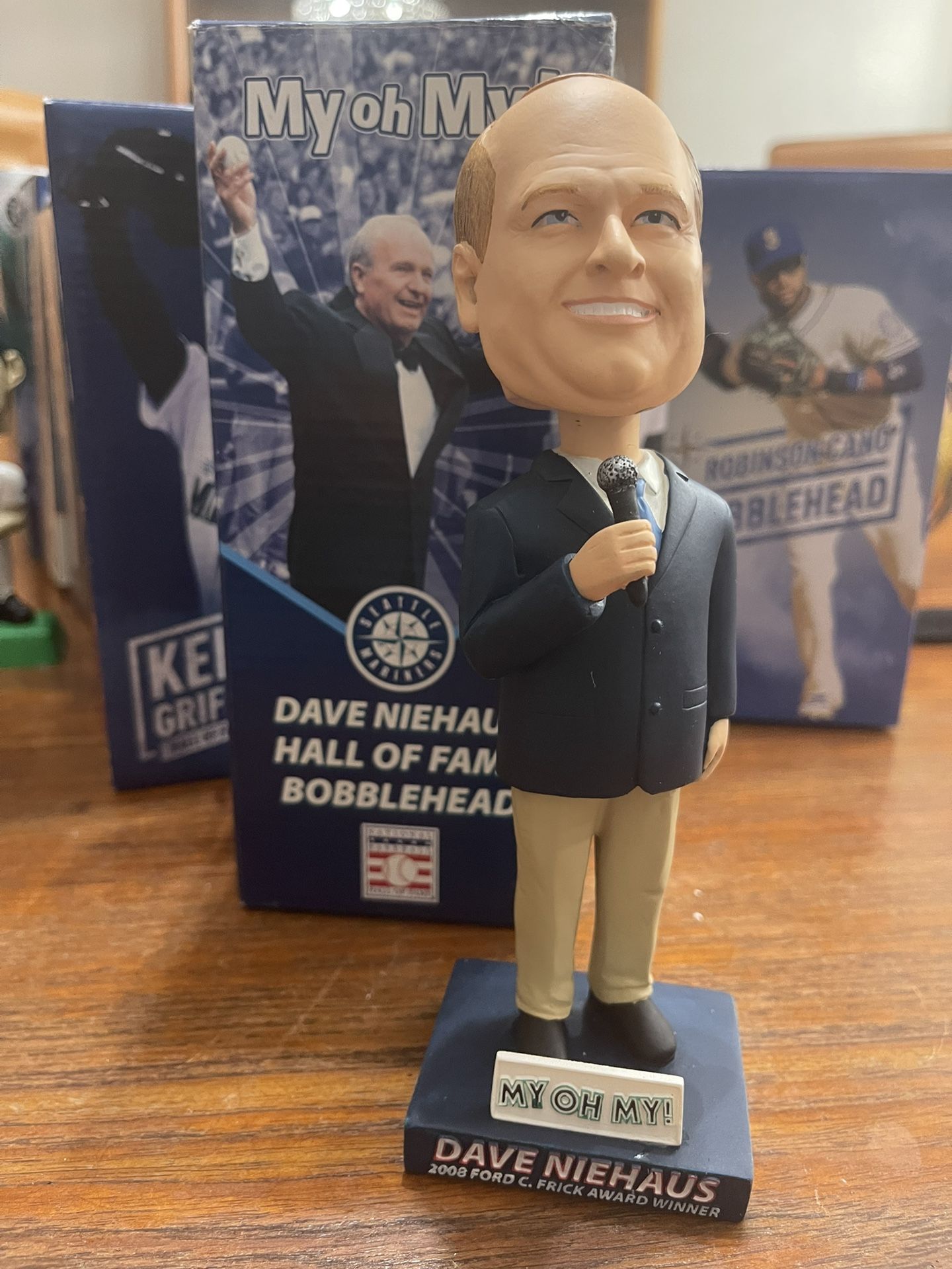 Dave Niehaus Hall Of Fame Bobblehead  - NEW