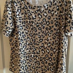 Womens Animal Print Top