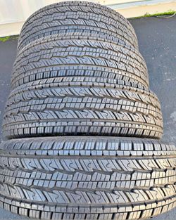 255/70/17 General vendo un set de llantas usadas excelente condiciones de vida las 4 ✅🤩I am selling a set of used tires, all 4 in excellent living co