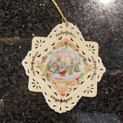 Vintage 1999 Lenox First Christmas in New House Ornament Made In USA