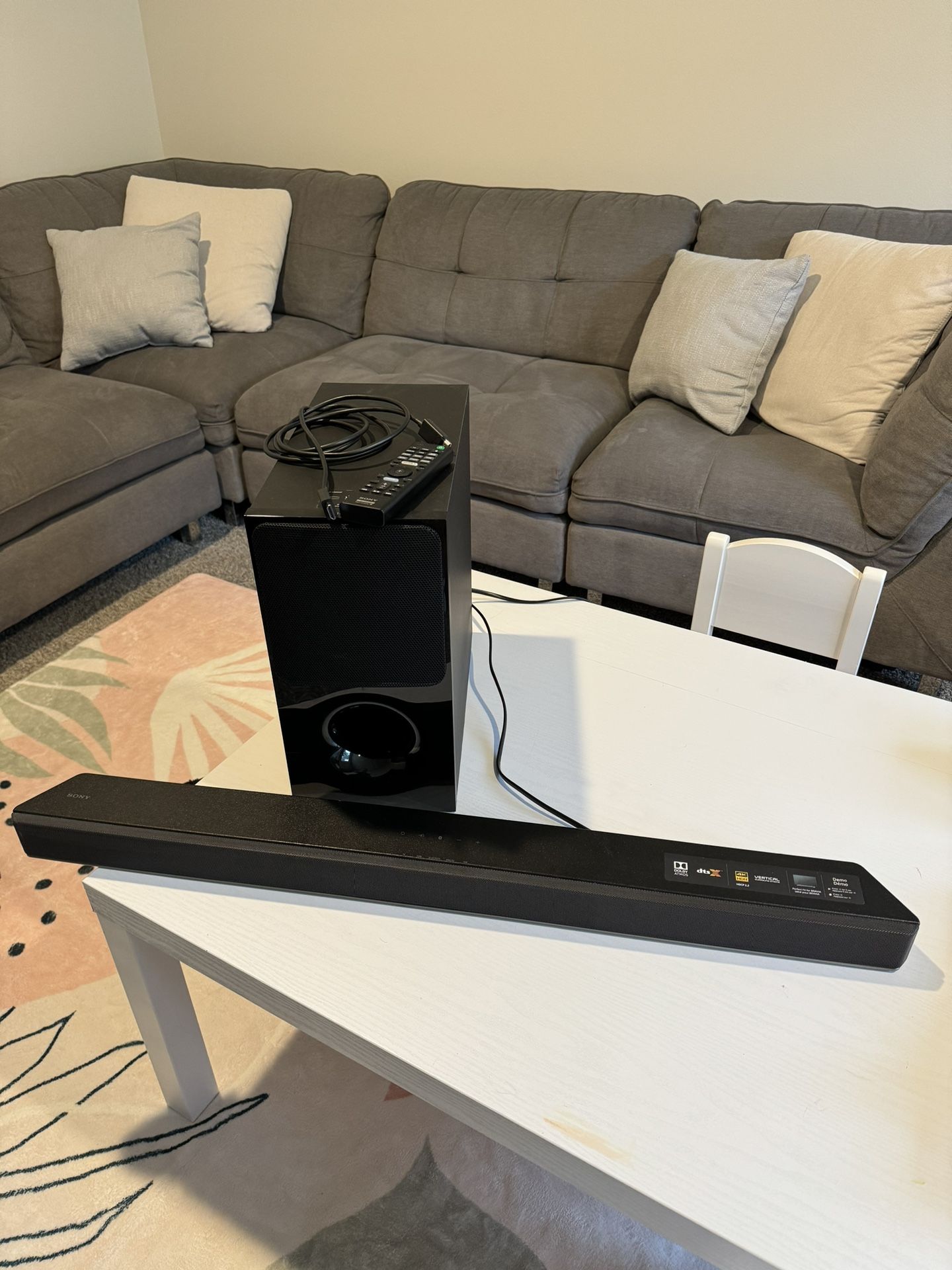 Sony Soundbar And Subwoofer 