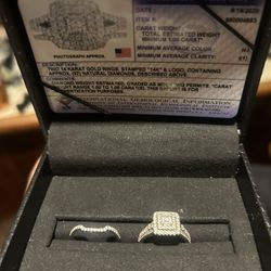 Bridal Set White Gold And Diamond 