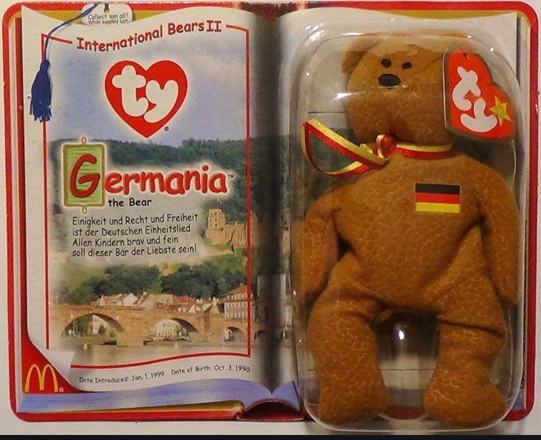 Germania Bear Beanie Baby New In Box 