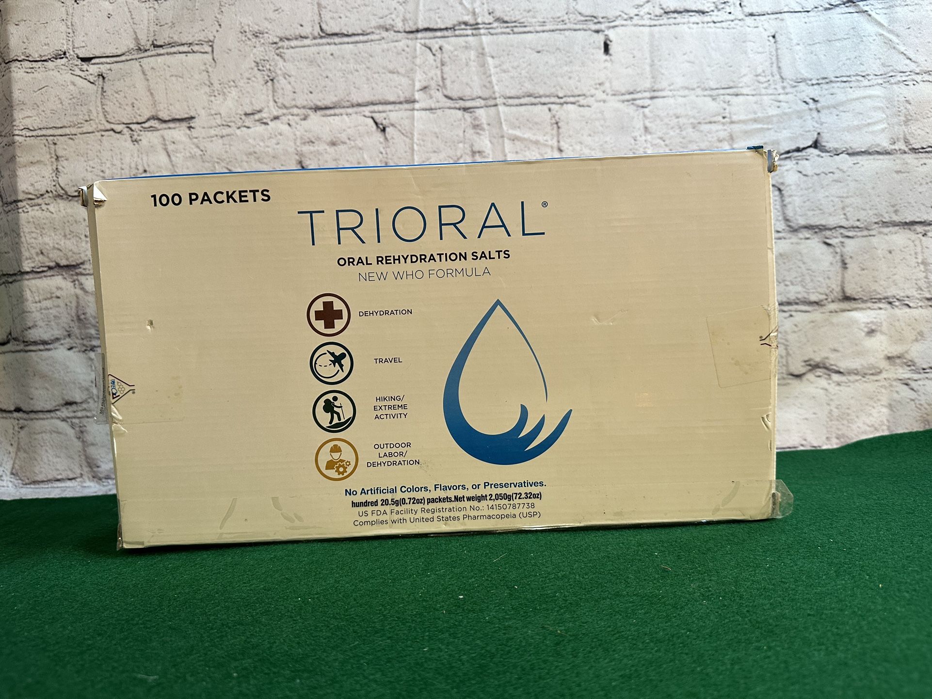 NEW TRIORAL Rehydration Electrolyte Powder - WHO Hydration Supplement Salts Formula - Combat Dehydration from Workouts, Fluid Loss and Much More