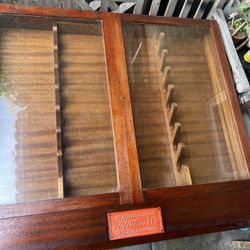 Antique Gun Store Display Cabinet 10 Rifles
