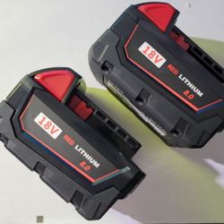 2-Pack 18V Milwauke 48-11-1860 8.0 AH Batteries M18 XC18 Not Originals