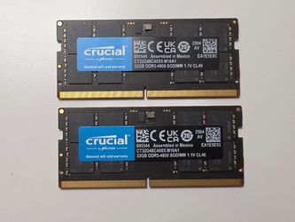 64 GB DDR5-4800 DoDIMM Laptop RAM Memory Kit (2x 32GB)