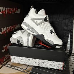 Jordan 4 White cement