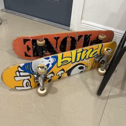 Vlone And Blind Skateboards 