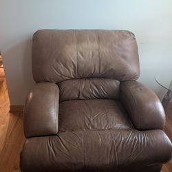 Brown Leather Sofa 