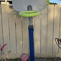 Kids basketball outdoors