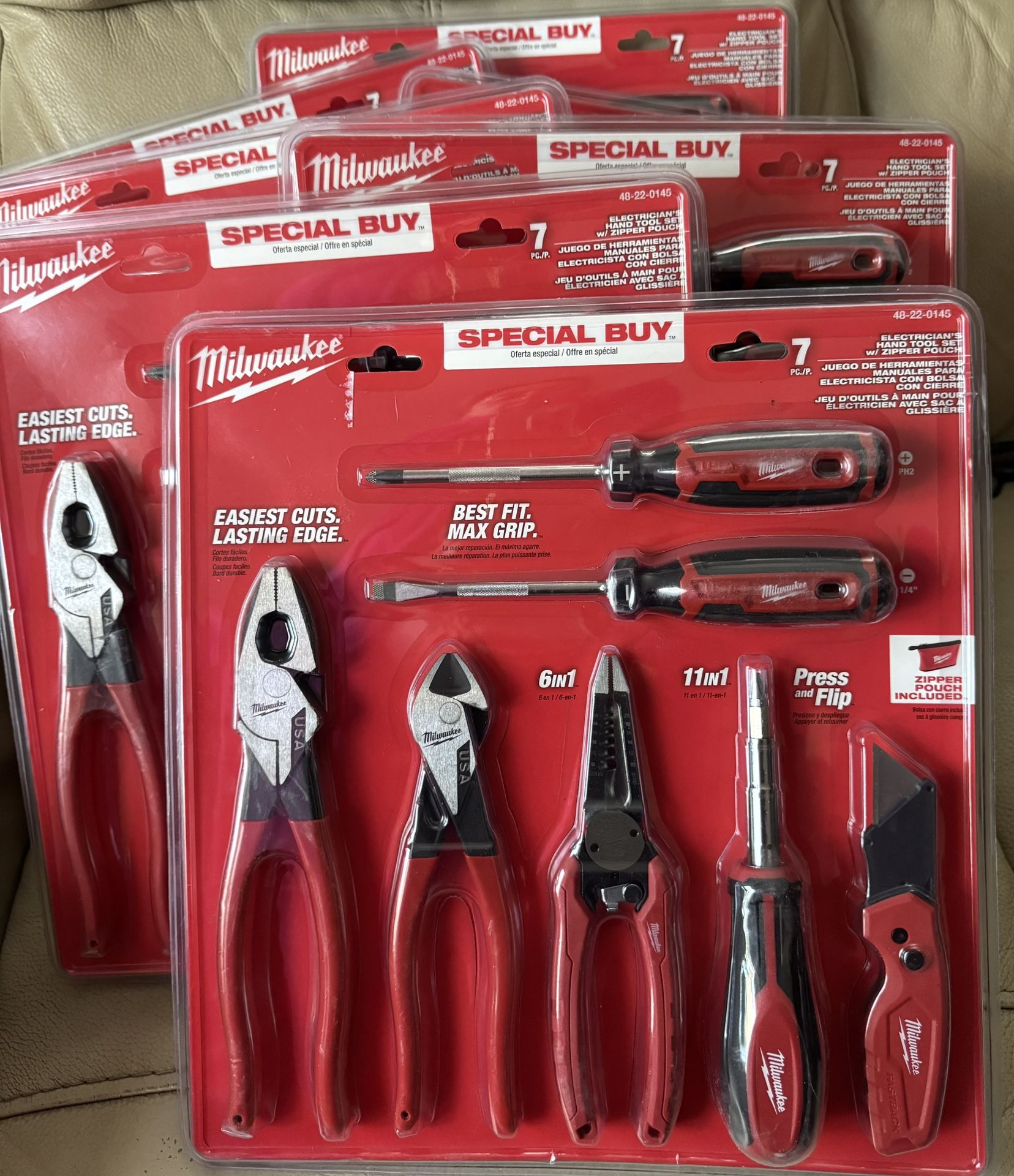 Milwaukee 7pc. Electrician's Hand Tool Set