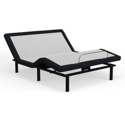 King Adjustable Bed Base Frame with Head and Foot Incline, Wireless Remote Control, Easy Assembly