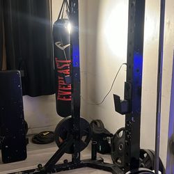 Olympic Weight Rack And Weights/ Squat Rack/ Bench Press