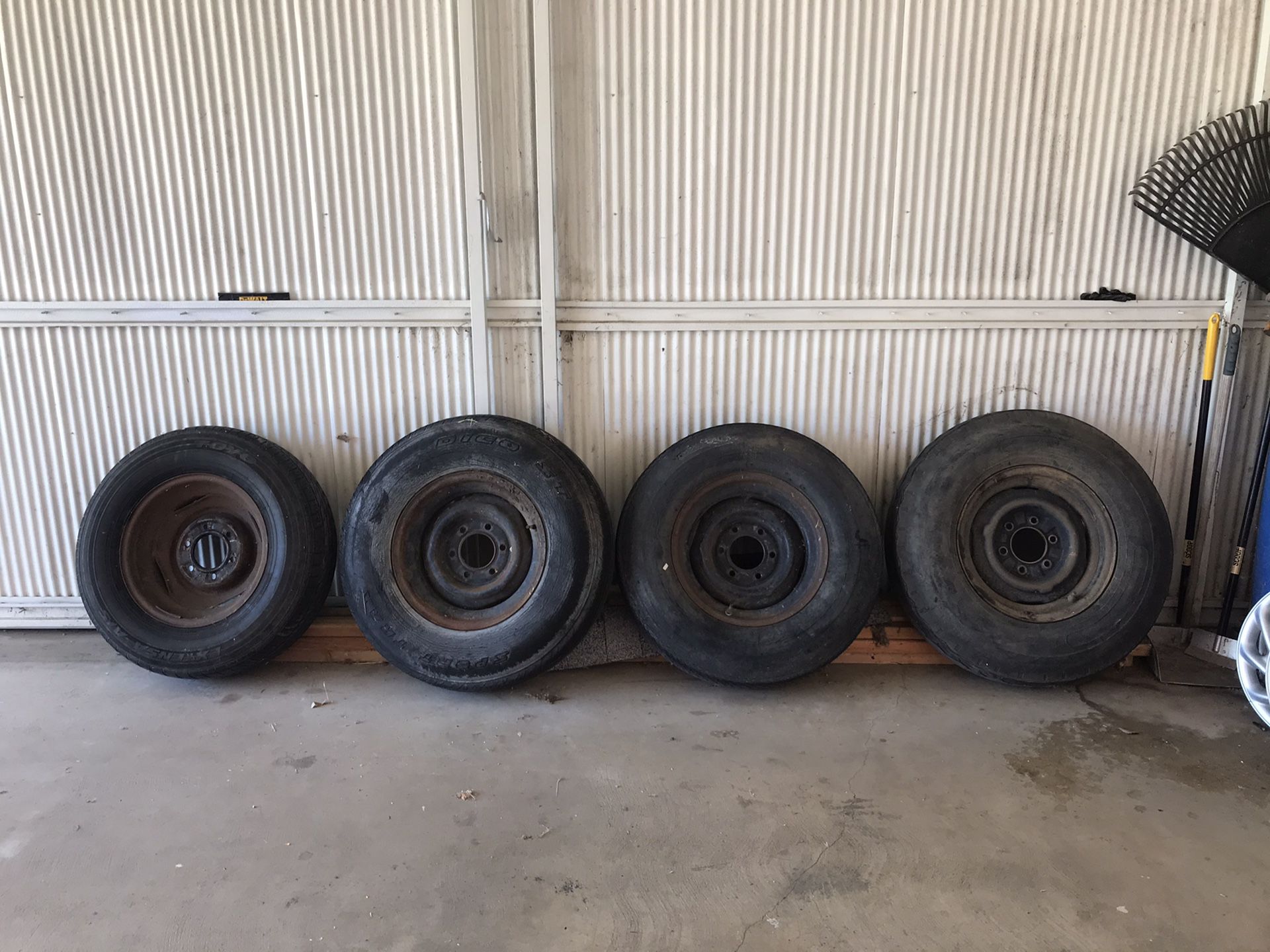 RV Trailer Rims & Tires -Set of 4