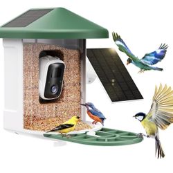 AI solar powered Smart Bird Feeder Camera