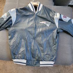 Patriots Superbowl Leather Jacket