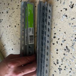 4ft Plated Steel Slotted Angle 12pcs 1-1/4inx60in