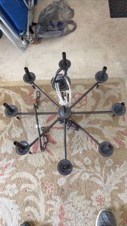 American Brass Crystal Chandelier