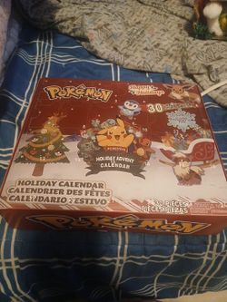 Pokemon Christmas Holiday Advent Calendar 30 Toys Count Down Festive Surprise