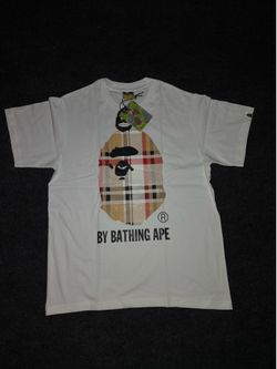 BAPE Plaid Ape Head T-Shirt White