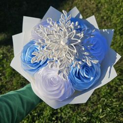 Christmas Eternal Bouquet of 7 Roses 💐