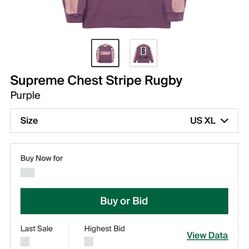 Supreme Chest Striped Rugby Shirt