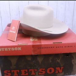 Stetson Cowboy 4” Brim Hat 5X Ranch Tan 150th Anniversary￼￼ Size  6 7/8