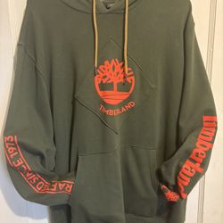 Timberland Hoodie Green Orange 