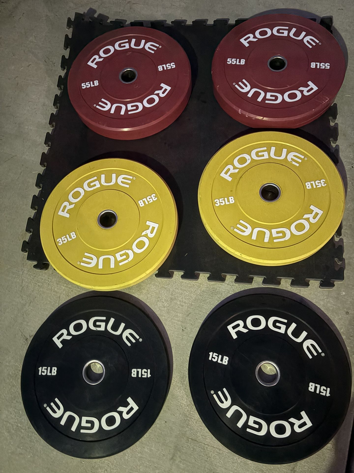 Rogue Olympic Bumper Plates In Good Condition Taking Offers