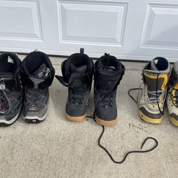 Snowboard boots 3 pairs