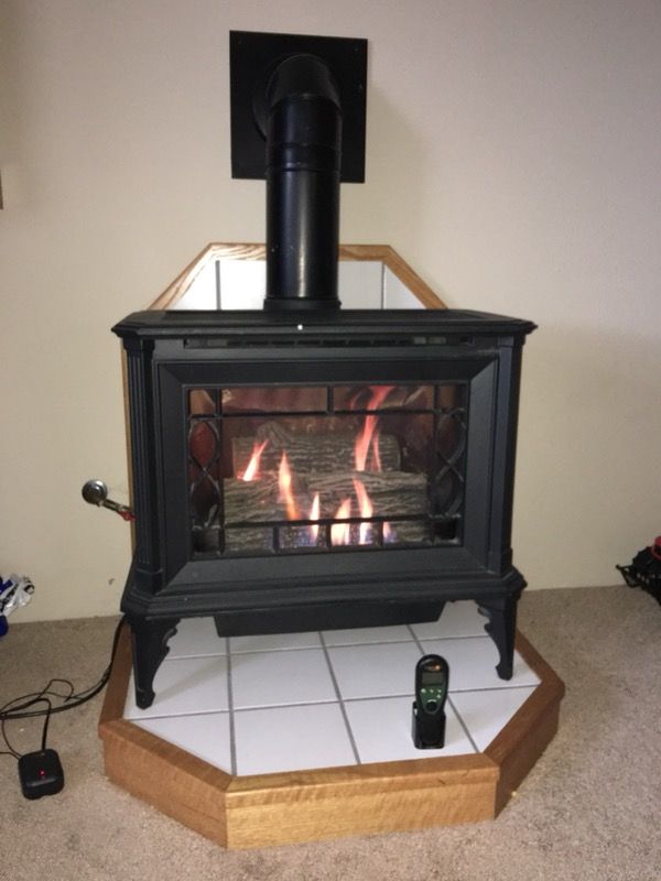Wonderfire direct vent gas heater stove fireplace