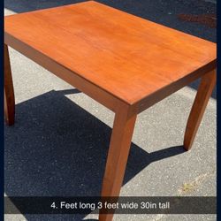 Wooden Kitchen Dinner Table 