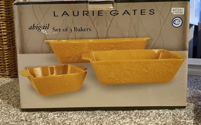 NEW 3pc Laurie Gates Baker Set