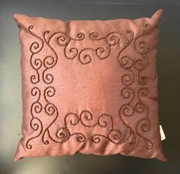 Decorative Beaded Pillow (Total: 4)