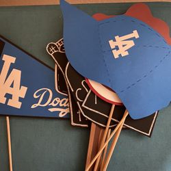 Dodgers Photo Booth Props