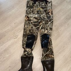 Red Head Bone Dry Neoprene Thinsulate Insulated Waders w/ Rubber Boots Size 11